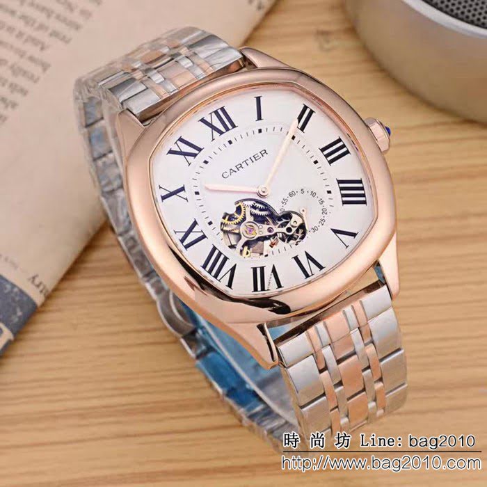 CARTIER卡地亞 最新鏤空新品 時尚高端精品男士腕表 WSS3067